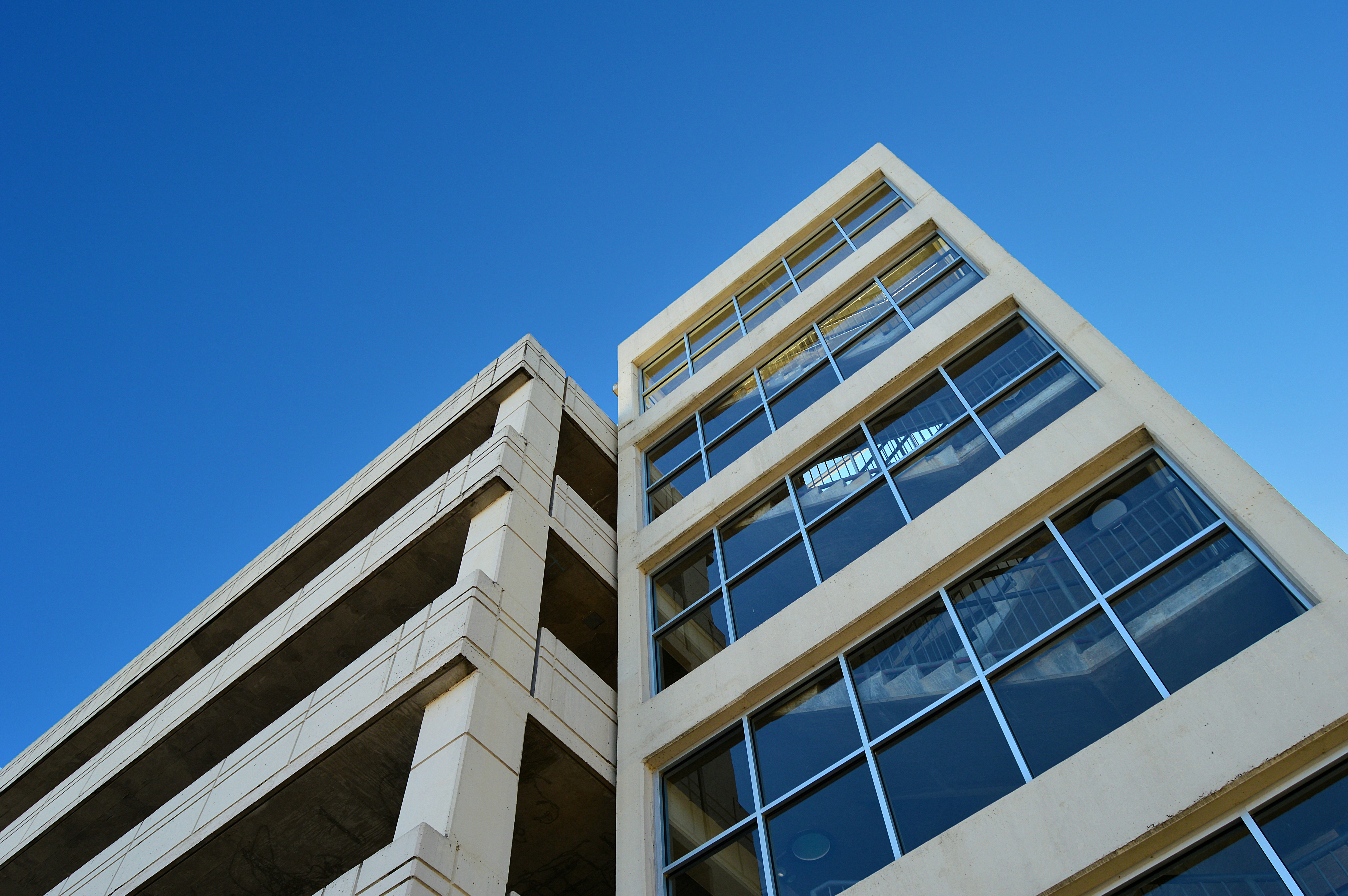 low-angle photo of high-rise building